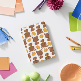Pattern Of Bears, Cute Bears, Fall, Pumpkins iPad Mini Cover