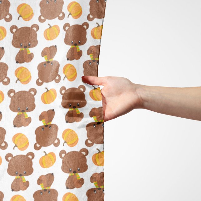 Pattern Of Bears, Cute Bears, Fall, Pumpkins Scarf (Creator Uploaded)