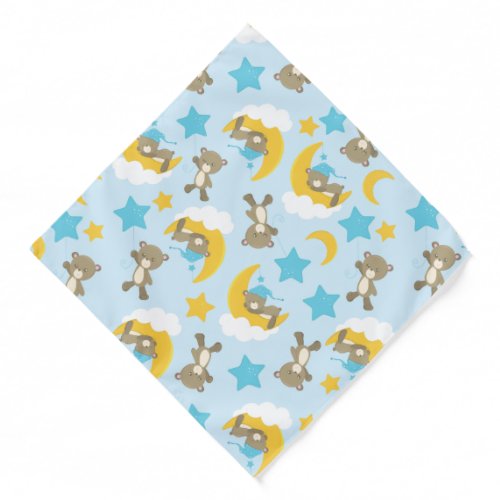 Pattern Of Bears Cute Bears Teddy Bears Stars Bandana