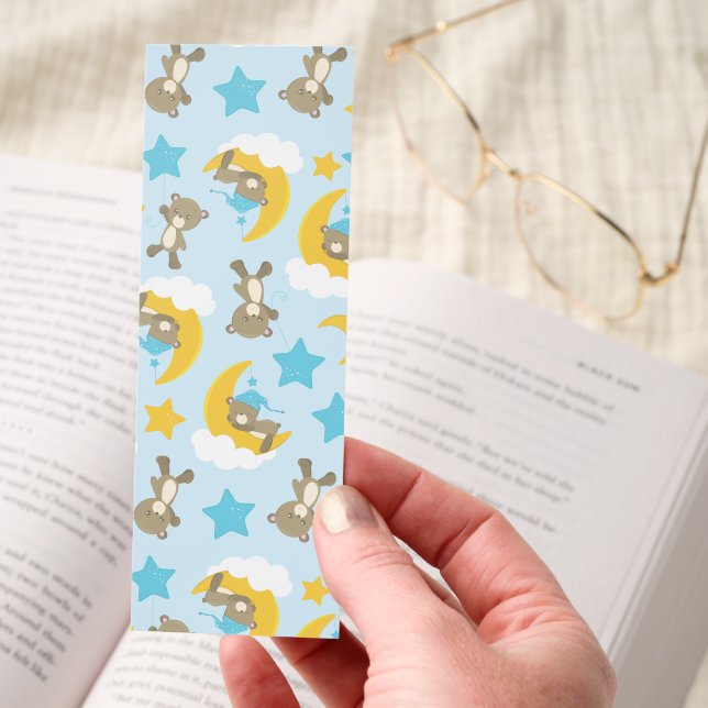 Pattern Of Bears, Cute Bears, Teddy Bears, Stars Bookmarks (Hand)