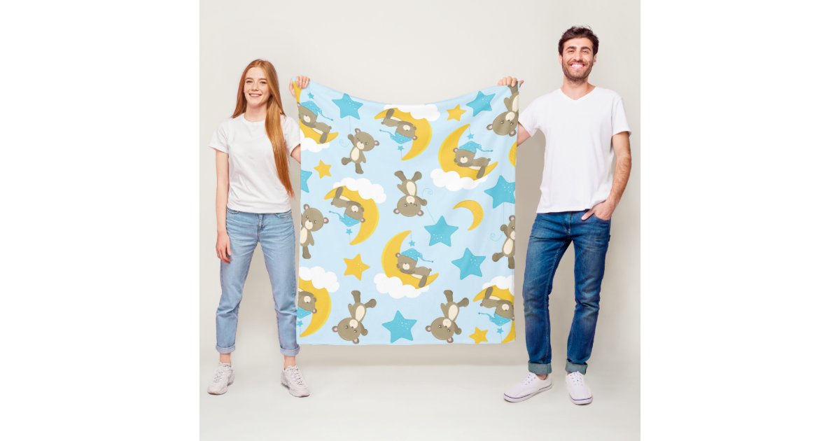 Officially Licensed Care Bears Throw Blanket – 60x48 Inch, Multicolor Rainbow Sun & Stars Design