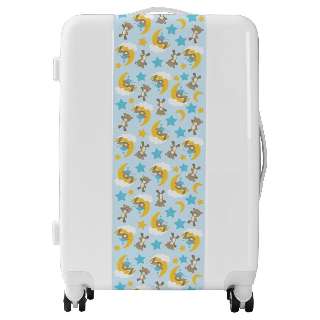 Pattern Of Bears, Cute Bears, Teddy Bears, Stars Luggage (Front)