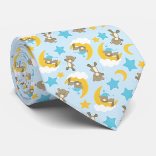 Pattern Of Bears, Cute Bears, Teddy Bears, Stars Neck Tie