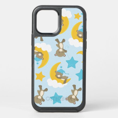 Pattern Of Bears Cute Bears Teddy Bears Stars OtterBox Symmetry iPhone 12 Case