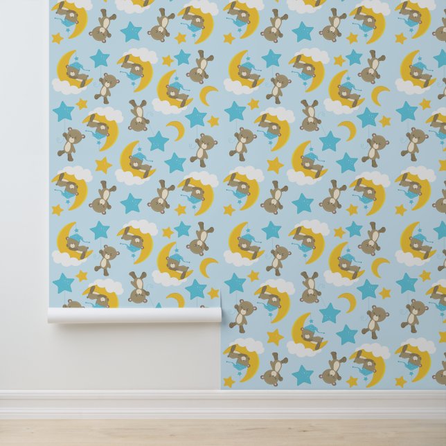 Pattern Of Bears, Cute Bears, Teddy Bears, Stars Wallpaper (Application)