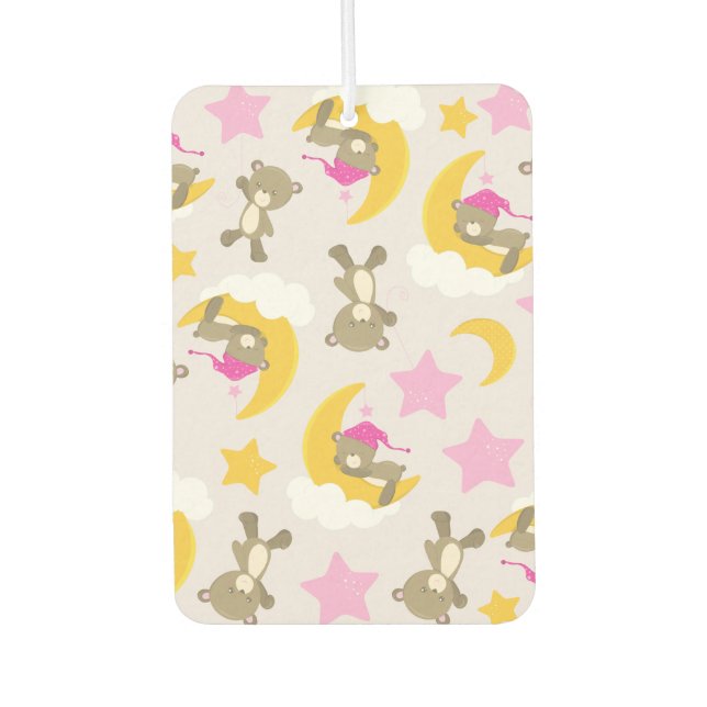 Pattern Of Bears, Teddy Bears, Cute Bears, Stars Air Freshener (Front)