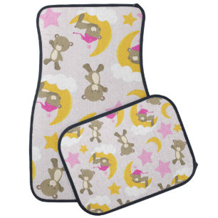 Pattern Of Bears, Teddy Bears, Cute Bears, Stars Car Floor Mat