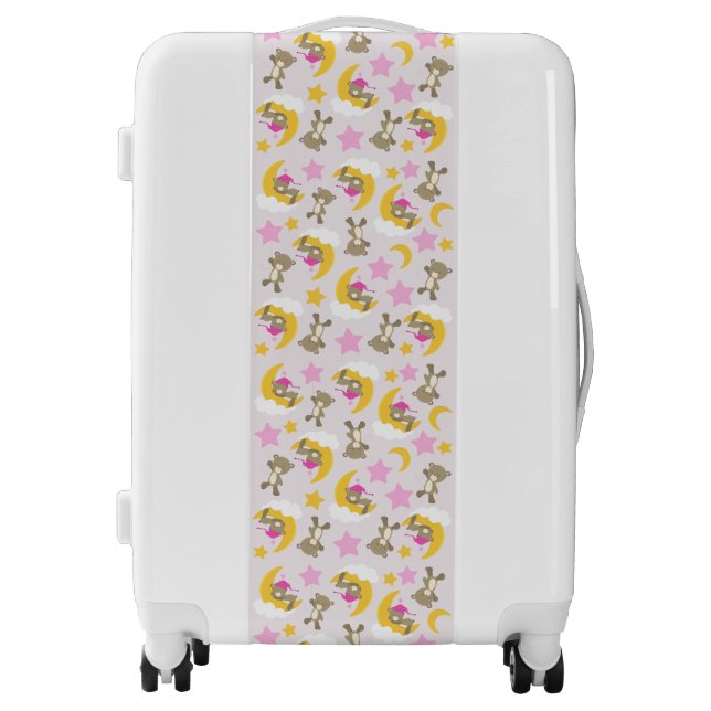 Pattern Of Bears, Teddy Bears, Cute Bears, Stars Luggage (Front)