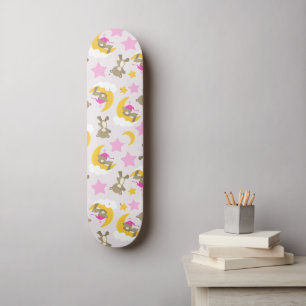 Pattern Of Bears, Teddy Bears, Cute Bears, Stars Skateboard