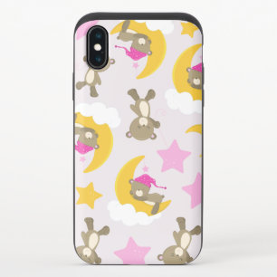 Pattern Of Bears, Teddy Bears, Cute Bears, Stars iPhone X Slider Case