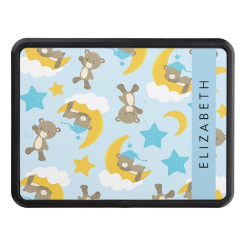 Pattern Of Bears Teddy Bears Stars Your Name Hitch Cover