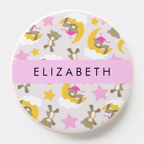 Pattern Of Bears Teddy Bears Stars Your Name PopSocket