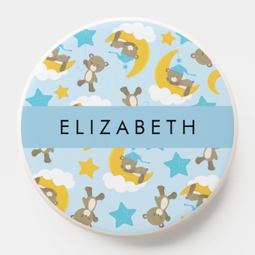 Pattern Of Bears Teddy Bears Stars Your Name PopSocket