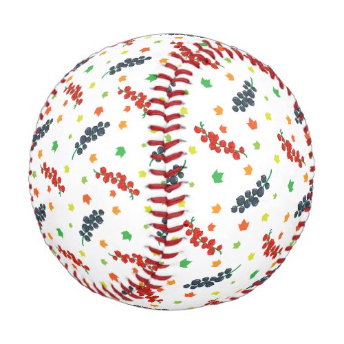 Pattern Of Berries Redberry Blueberry Fruit Baseball