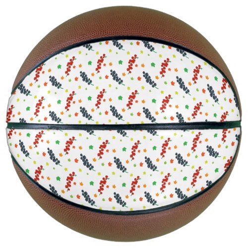 Pattern Of Berries Redberry Blueberry Fruit Basketball