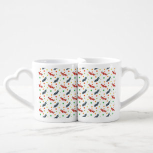 Pattern Of Berries, Redberry, Blueberry, Fruit Coffee Mug Set