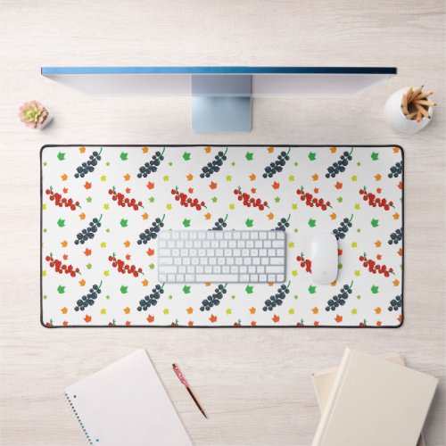 Pattern Of Berries Redberry Blueberry Fruit Desk Mat