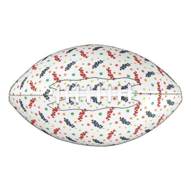 Pattern Of Berries, Redberry, Blueberry, Fruit Football (Front)