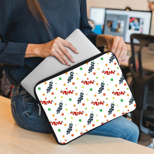 Pattern Of Berries Redberry Blueberry Fruit Laptop Sleeve