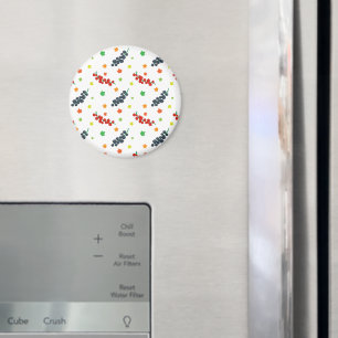 Pattern Of Berries, Redberry, Blueberry, Fruit Magnet