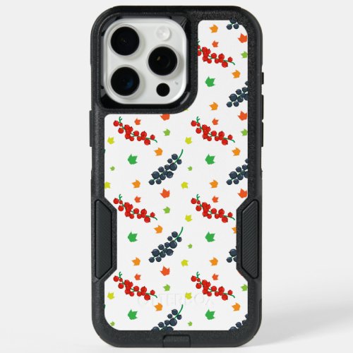 Pattern Of Berries Redberry Blueberry Fruit iPhone 15 Pro Max Case