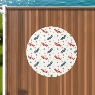 Pattern Of Berries, Redberry, Blueberry, Fruit Outdoor Rug