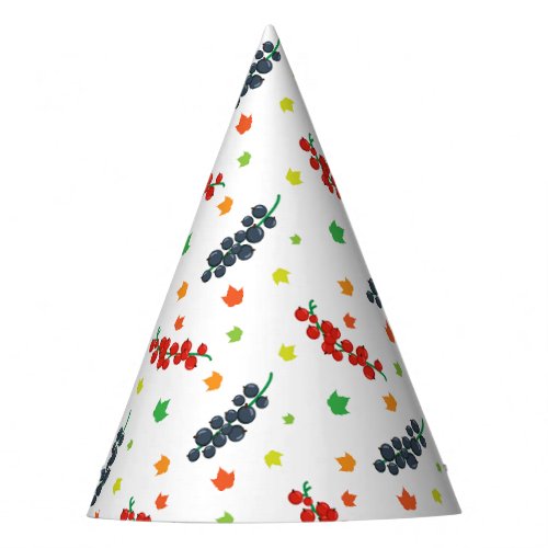 Pattern Of Berries Redberry Blueberry Fruit Party Hat