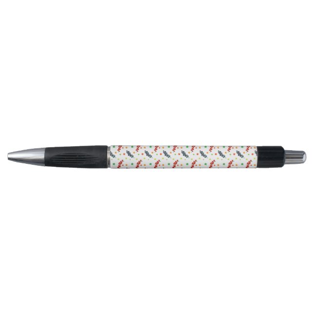 Pattern Of Berries, Redberry, Blueberry, Fruit Pen (Front)