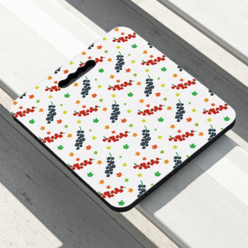 Pattern Of Berries Redberry Blueberry Fruit Seat Cushion