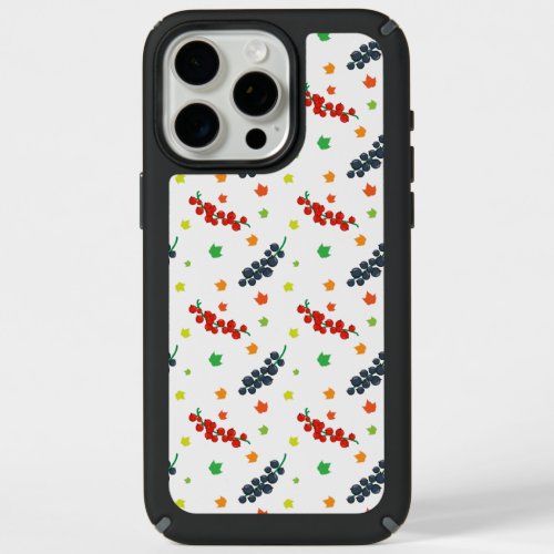 Pattern Of Berries Redberry Blueberry Fruit iPhone 15 Pro Max Case