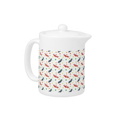 Pattern Of Berries Redberry Blueberry Fruit Teapot