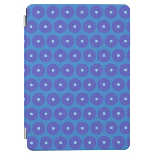 Pattern of Blue Discs on iPad Air Cover