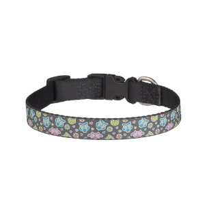 pattern of cartoon owls pet collar