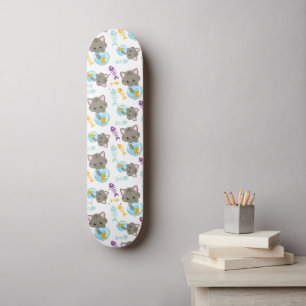 Pattern Of Cats, Cute Cats, Kittens, Fish Skateboard
