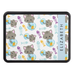 Pattern Of Cats, Cute Cats, Kittens, Your Name Hitch Cover