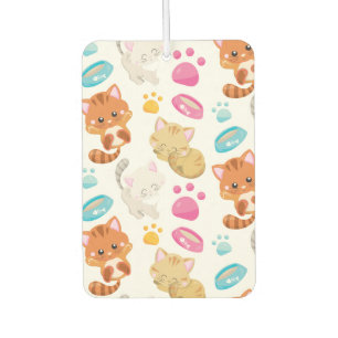 Pattern Of Cats, Cute Cats, Kitty, Kittens, Paws Air Freshener