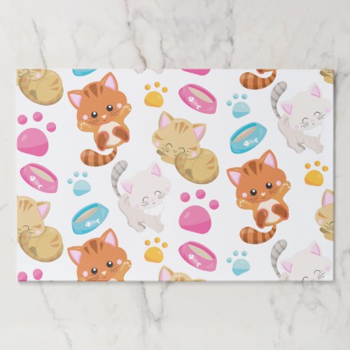 Pattern Of Cats Cute Cats Kitty Kittens Paws Paper Pad