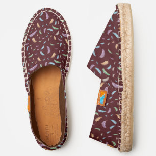 Pattern Of Colorful Feathers Espadrilles