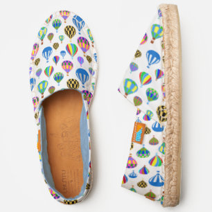 Pattern Of Colorful Hot Air Balloons Espadrilles
