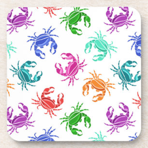 Pattern Of Crabs Coaster