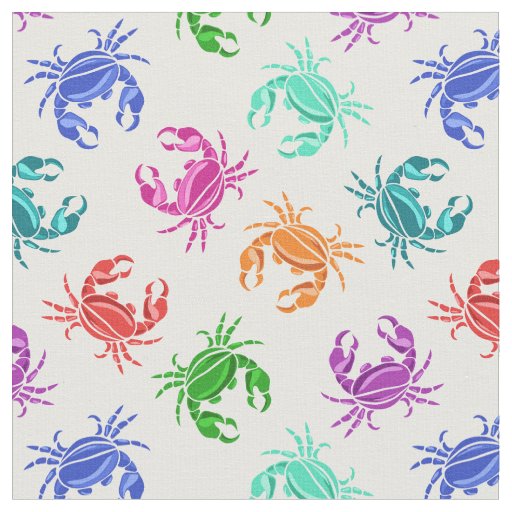 Pattern Of Crabs Fabric