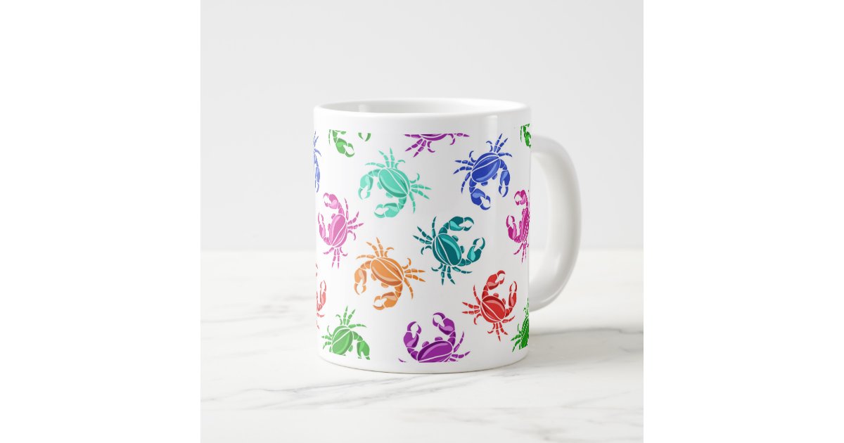 Pattern Of Crabs Large Coffee Mug | Zazzle