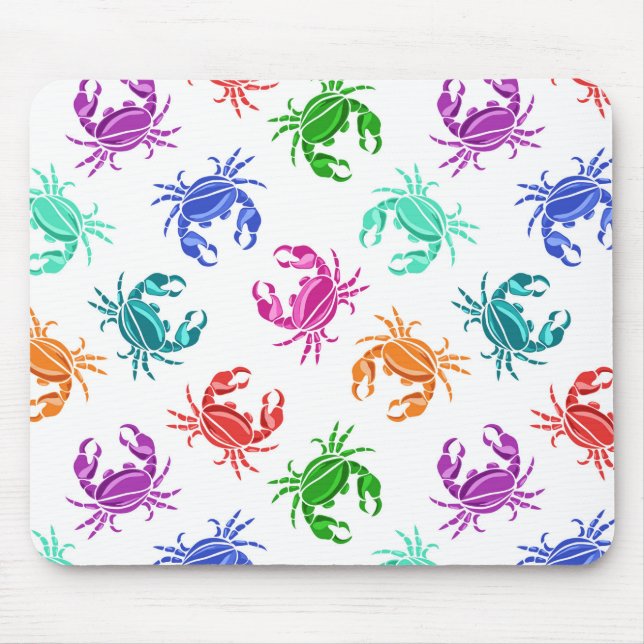Pattern Of Crabs Mouse Pad (Front)