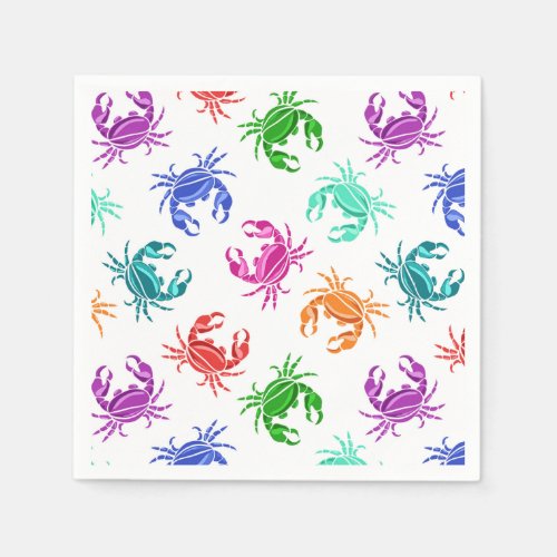 Pattern Of Crabs Napkins