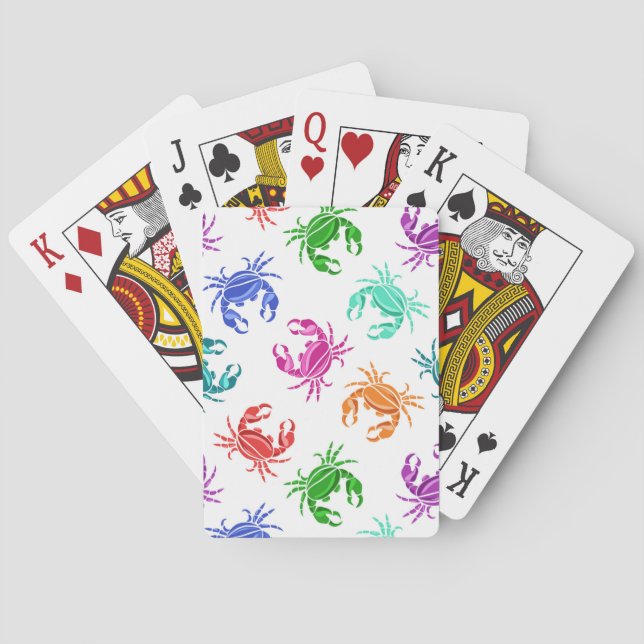 Pattern Of Crabs Poker Cards (Back)