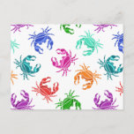 Pattern Of Crabs Postcard
