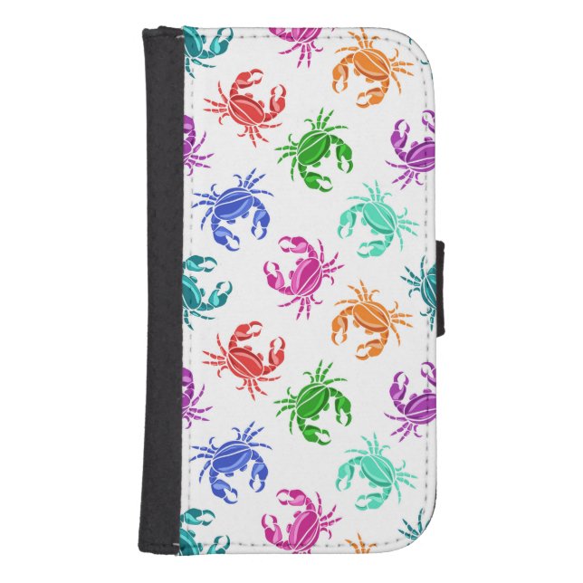 Pattern Of Crabs Samsung Galaxy Wallet Case (Front)