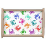 Pattern Of Crabs Serving Tray