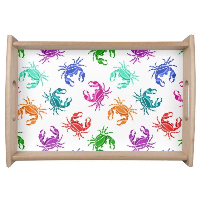 Pattern Of Crabs Serving Tray (Front)