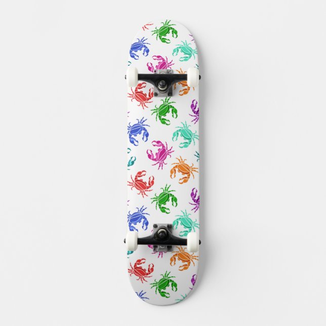 Pattern Of Crabs Skateboard Deck (Front)